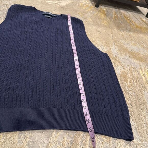 Polo Golf rope knit sweater vest size L in GUC no flaws 85 cotton 15 alpaca - Picture 4 of 4